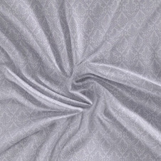 Saténové prostěradlo LUXURY COLLECTION 120x200cm ORIENT šedý